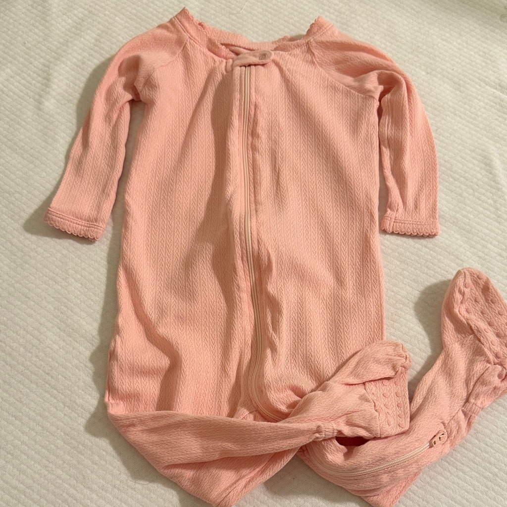 Lake Pink Baby One-Piece Footed Sleeper